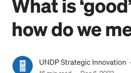 What is ‘good’ systems change and how do we measure it?